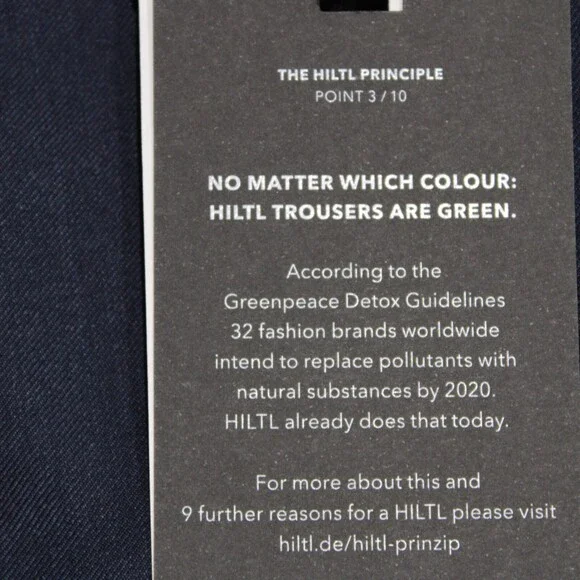 Hiltl NWT DiBiella Dress Pants Size 32 US Contemporary Fit in Blue 100% Wool